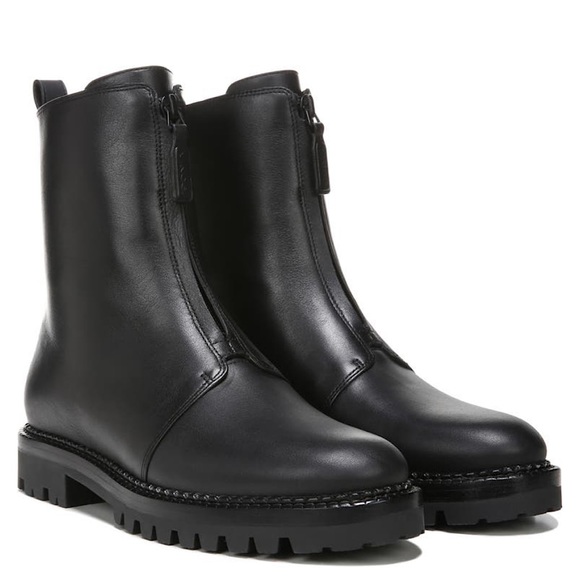 vince cabria front zip boots